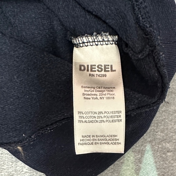 Diesel Kids Dark Blue Hoodie - Picture 4 of 4